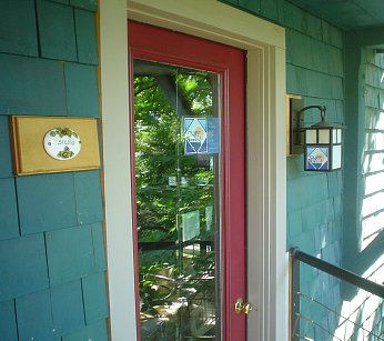 studio door on the lower level